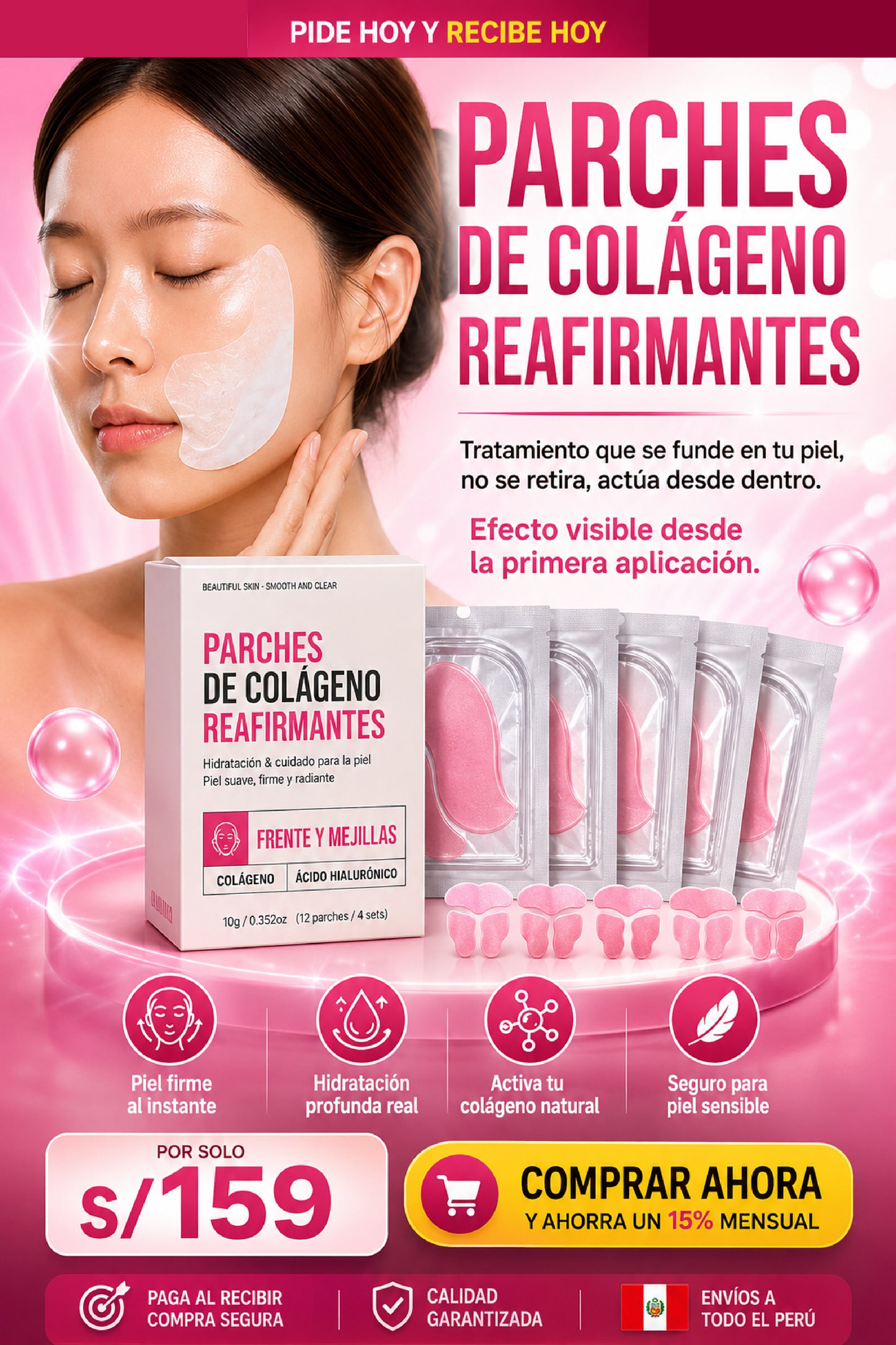 🧬 Parches de Colágeno Premium Reafirmante