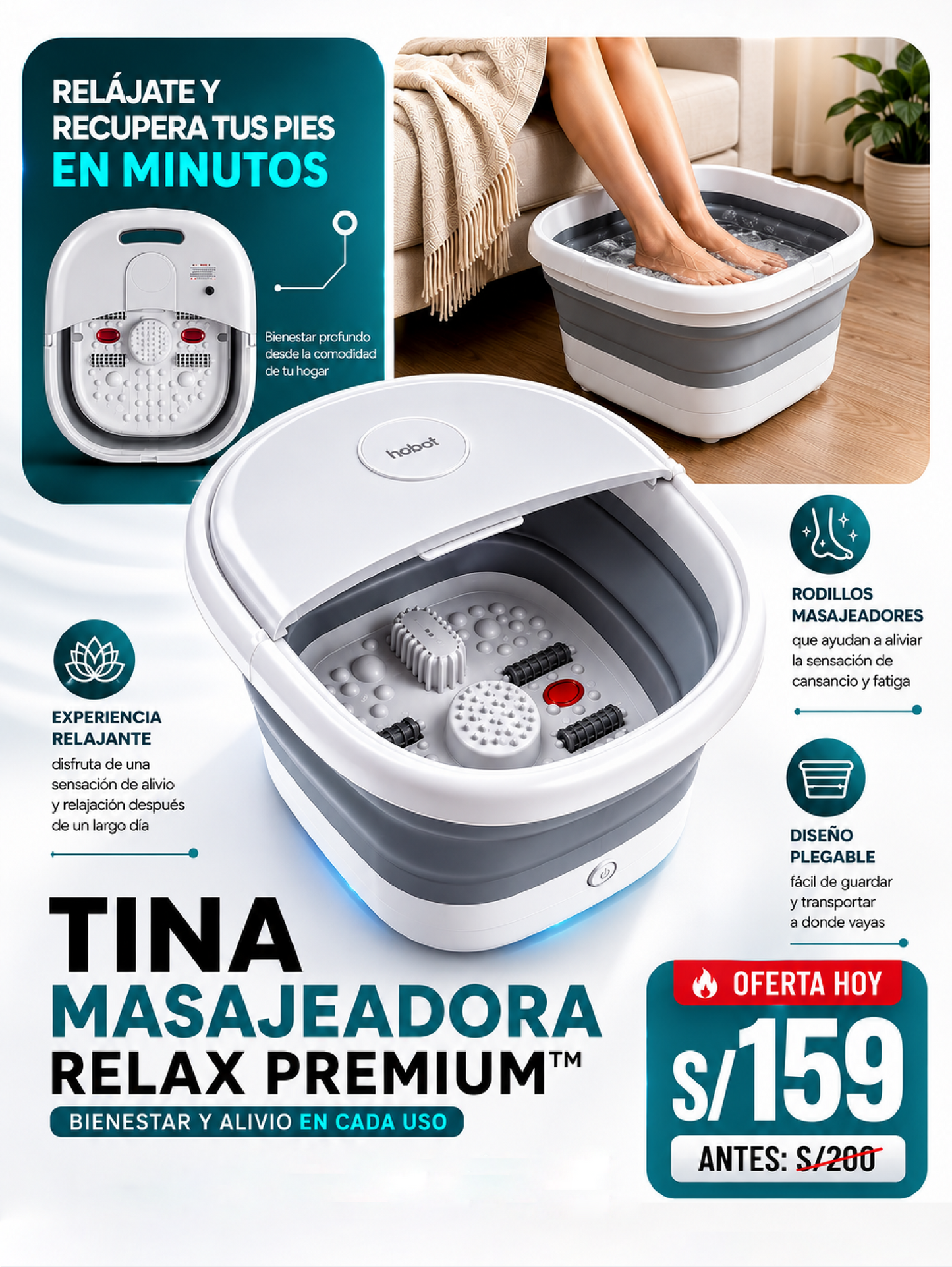 TINA MASAJEADORA RELAX PREMIUM