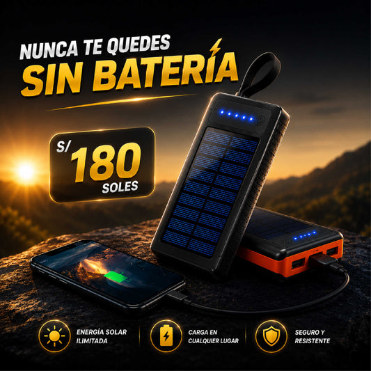 Power Bank Solar Ultra 20.000 mAh ⚡🔋