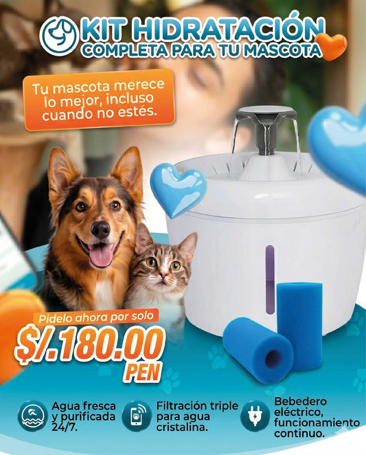 Bebedero Eléctrico Premium para Mascotas