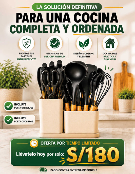 ✨ Utensilios de Silicona Premium
